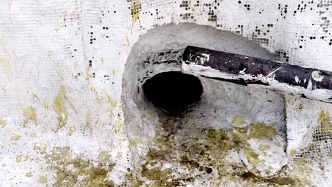 Water Wastage from Rooftop Stock Footage 334366858