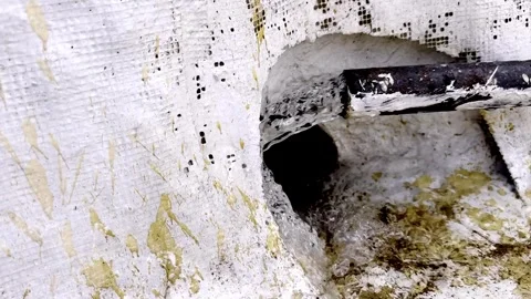 Water Wastage from Rooftop Stock Footage 334366867
