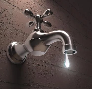 Water Waste Stock Illustration