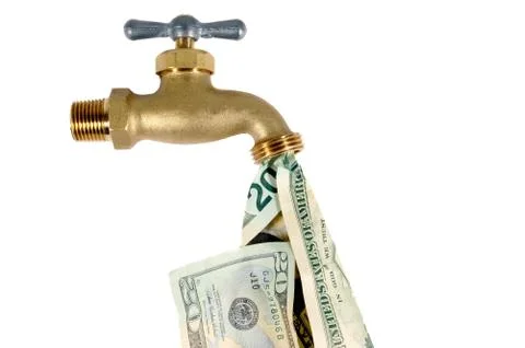 Water waste Stock Photos