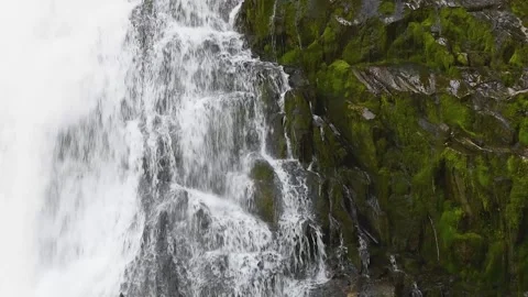 Water from a waterfall in the Dolomites Video stock 240111887