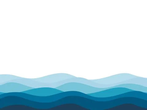 Water wave background vector illustration. Stock Illustration