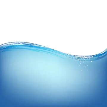 Water Wave With Blue Background Stock Illustration