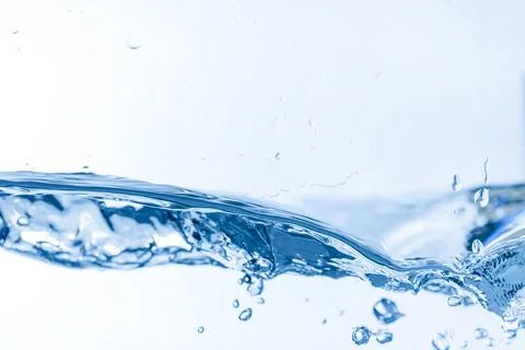 Water wave with bubbles. High quality and resolution beautiful photo concept Stock Photos