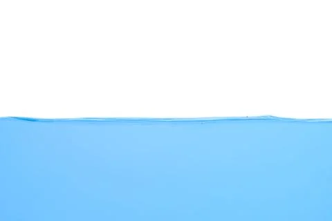 Water wave with bubbles on a white Stock Illustration