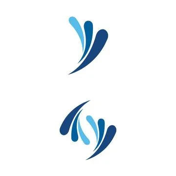 Water wave icon vector design Illustrazione stock