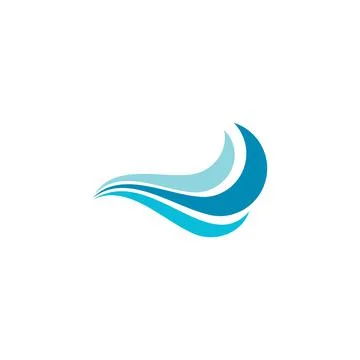 Water wave icon vector design Stock Illustration
