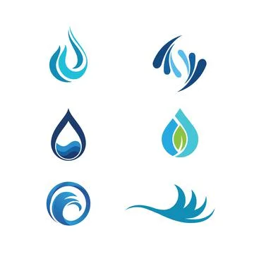 Water wave icon vector design Stock Illustration