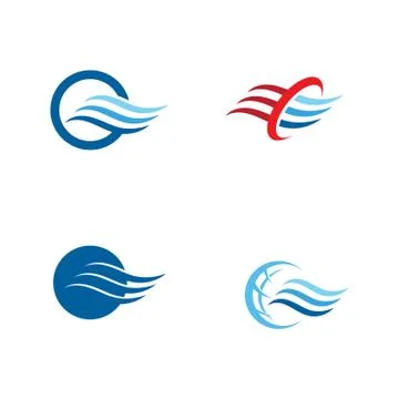 Water wave icon vector Stock Illustration