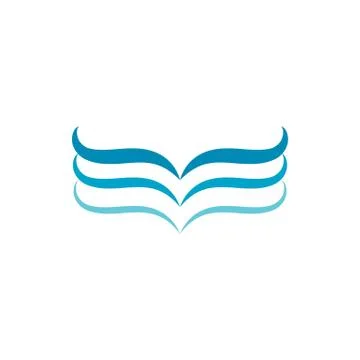 Water wave icon vector Stock Illustration