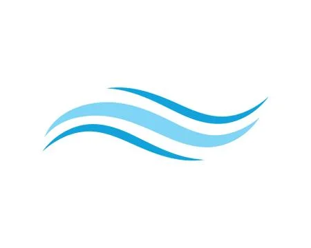 Water wave icon vector Stock Illustration