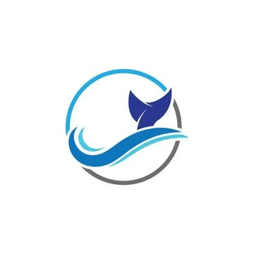 Water wave icon vector Illustrazione stock