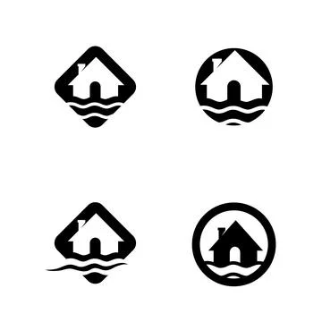 Water wave icon vector Stock Illustration