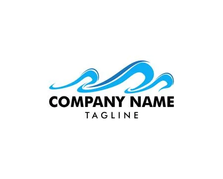 Water wave icon vector illustration design logo Stock Illustration
