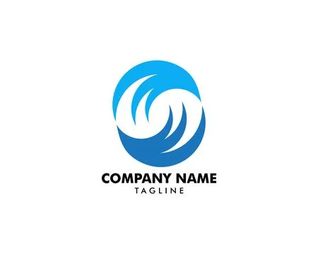 Water wave icon vector illustration design logo Stock Illustration