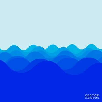 Water wave Stock Illustration