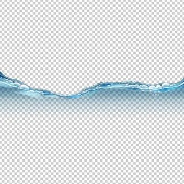 Water Wave Isolated Transparent Background Stock Illustration