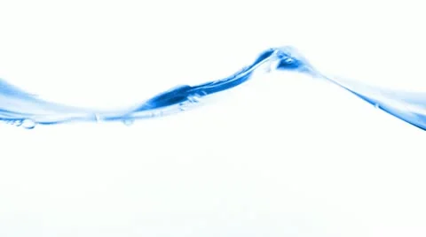 Water, wave, isolated on white background Stock Footage 22302567