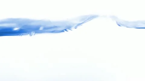 Water, wave, isolated on white background Video stock 22302676