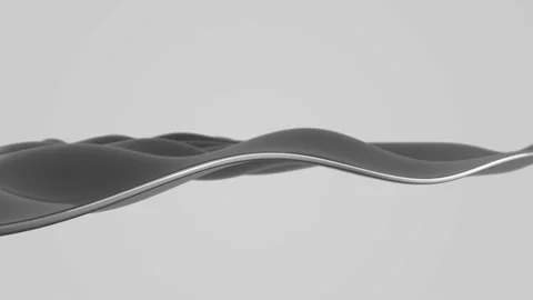 Water wave line 3d animation Stock Footage 150819108