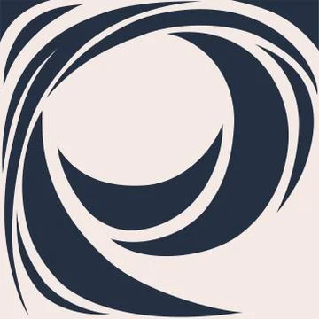 Water Wave Logo abstract design. Cosmetics Surf Sport Logotype c Stock Illustration