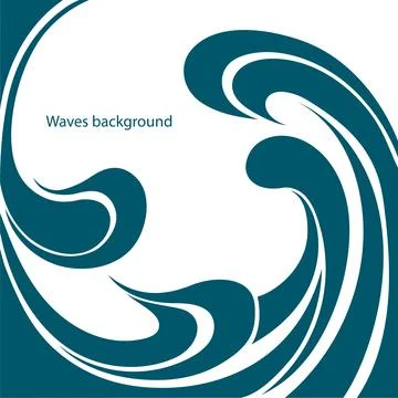 Water Wave Logo abstract design Stock Illustration