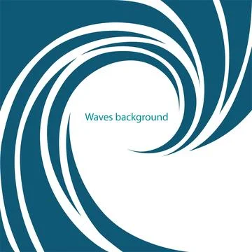Water Wave Logo abstract design Stock Illustration