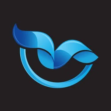 Water wave logo design vector symbol and icon illustration Stock Illustration