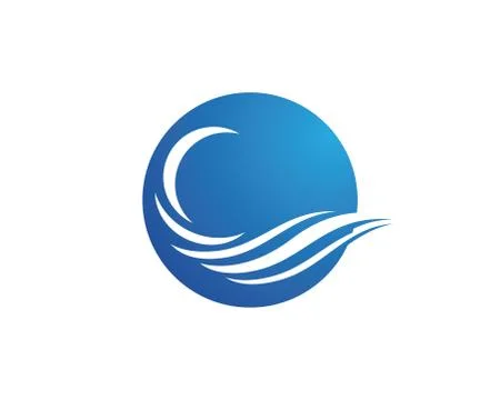 Water wave Logo Template Stock Illustration