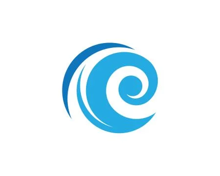 Water wave Logo Template Stock Illustration
