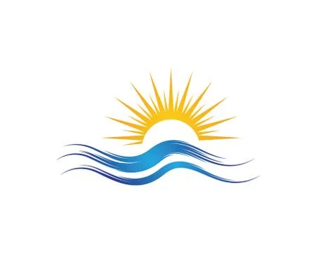 Water wave Logo Template Stock Illustration