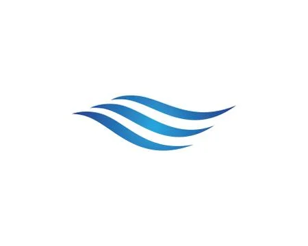 Water wave Logo Template vector Stock Illustration