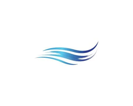 Water wave logo vector icon Stock Illustration