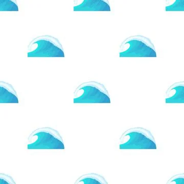 Water Wave pattern seamless vector 스톡 일러스트