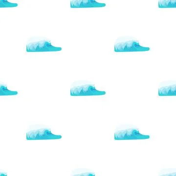 Water Wave pattern seamless vector Illustrazione stock