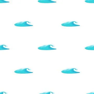 Water Wave pattern seamless vector 스톡 일러스트