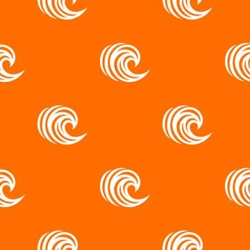 Water wave pattern vector orange Illustrazione stock