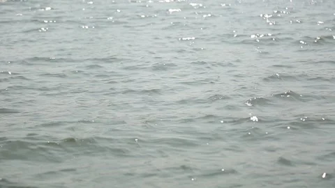 Water wave shift focus Stock Footage 148063107