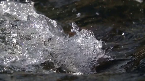 Water wave slow motion river nature 1080 hd Stock Footage 70870692