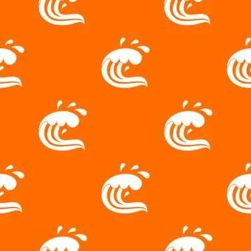 Water wave splash pattern seamless Stock Illustration