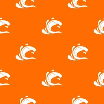 Water wave splash pattern seamless Stock Illustration