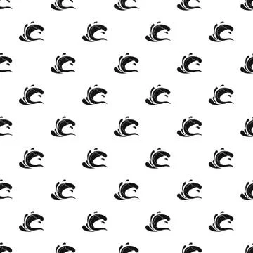 Water wave splash pattern vector 스톡 일러스트