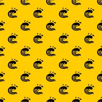 Water wave splash pattern vector Stock Illustration