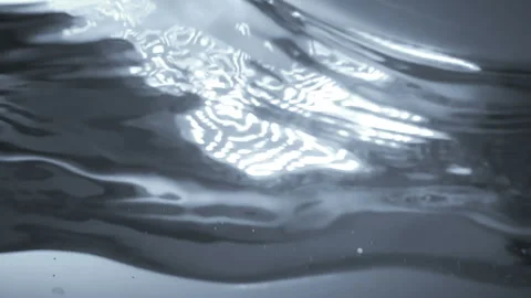 Water wave splashing surface with bubbles of air isolated with alpha mask Stock Footage 107969517