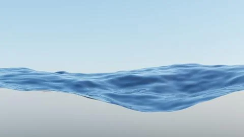 Water wave surface on gray background Illustrazione stock