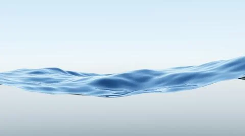 Water wave surface on gray background Illustrazione stock