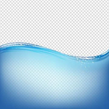 Water Wave With Transparent Background Stock Illustration