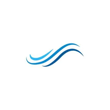 Water wave vector design template illustration Stock-Illustration