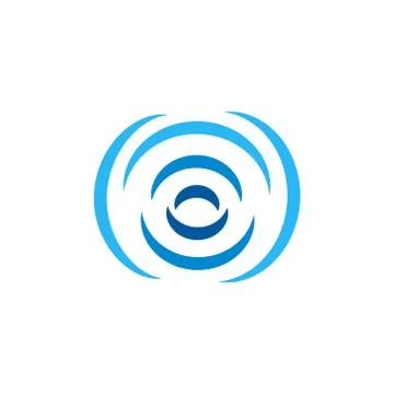 Water wave vector design template illustration 스톡 일러스트