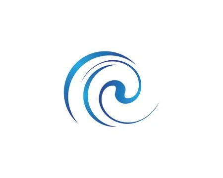 Water wave vector icon Stock Illustration